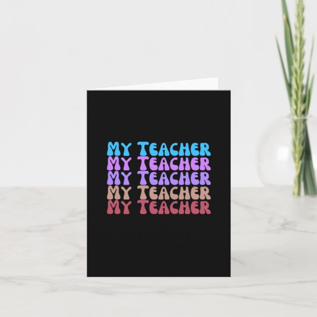 Carte Mon professeur (Devant)
