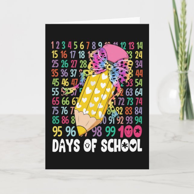 Carte Mon professeur a survécu 100 jours de moi drôle éc (Devant)