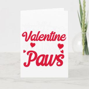 Carte Mon Saint Valentin a des pattes Amoureux drôle de