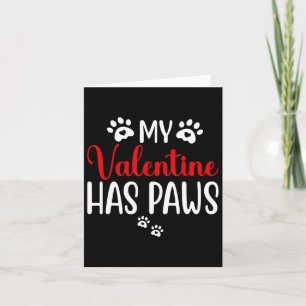 Carte Mon Saint-Valentin a des pattes Amoureux drôle de