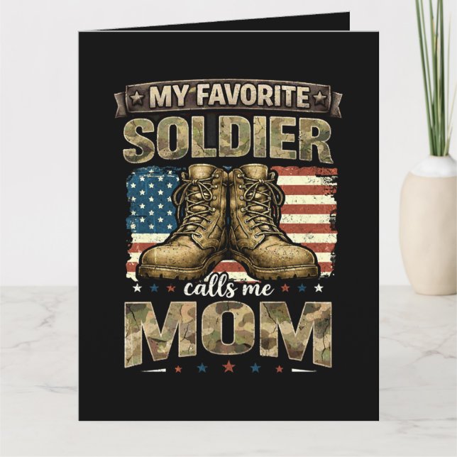 Carte Mon soldat préféré m'appelle maman (Devant)