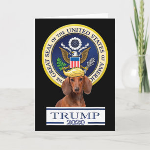 Carte Mon teckel pour Trump