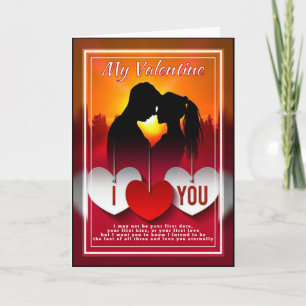 Carte Mon Valentin Je T'Aimerai Jusqu'À La Fin Des Temps