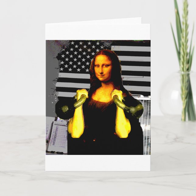 Carte Mona Lisa avec KettleBells (Devant)