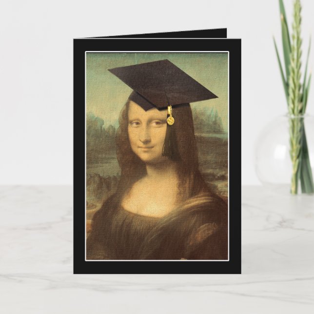 Carte Mona Lisa Casquette de troisième cycle (Devant)