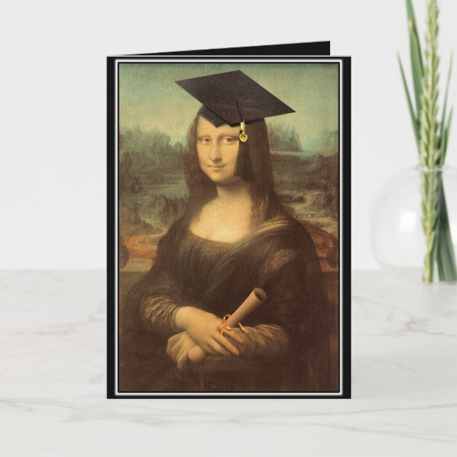 Carte Mona Lisa Casquette de troisième cycle (Devant)