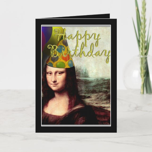 Carte Mona Lisa - La fille d'anniversaire (Devant)