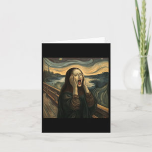 Carte Mona Lisa Le cri Halloween Costume Party Art