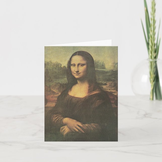 Carte Mona Lisa Leonardo da Vinci Art (Devant)