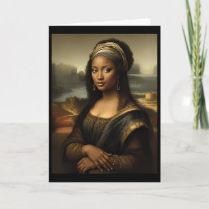 Carte Mona Lisa noire Histoire noire afro-américaine Mon