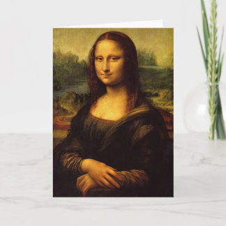Carte Mona Lisa par Michelangelo Greeting Card