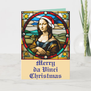 Carte Mona Lisa Vitrail Noël