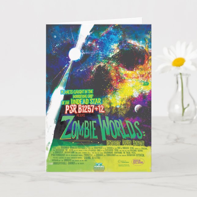 Carte Monde de zombies Halloween Galaxie d'Horreurs (Petite plante)