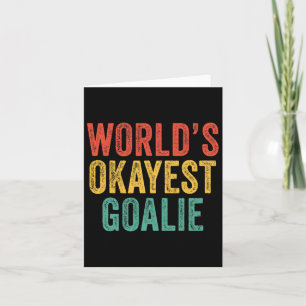 Carte Monde Okayest Goalie Football Lacrosse Sport Vint