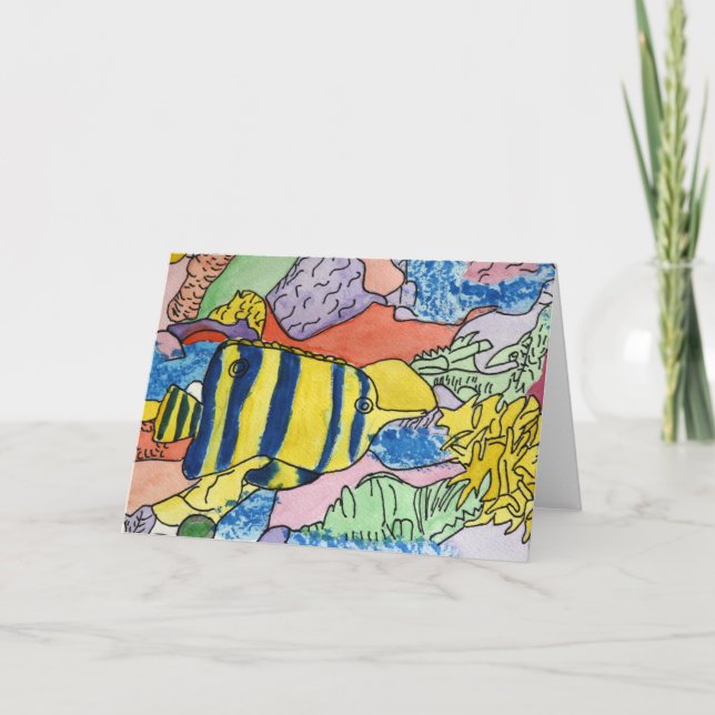 Carte Monde sous-marin coloré (Devant)