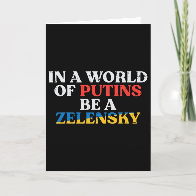Carte Monde ukrainien de Poutine, soit Zelensky hommes u (Devant)