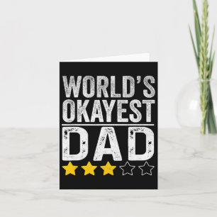 Carte Mondes Drôle Okayest Papa Fête des pères pour les