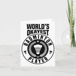 Carte Mondes Okayest Badminton Joueur Crossminton Intéri