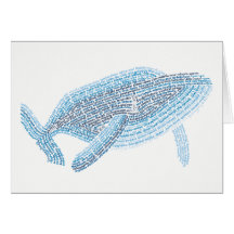 Carte mondiale de baleine bleue