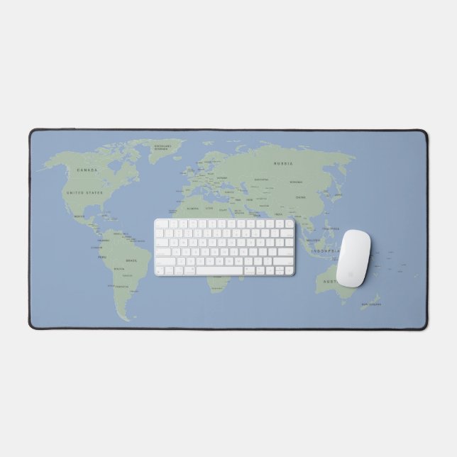 Carte mondiale géographie des pays de la terre (Clavier et souris)