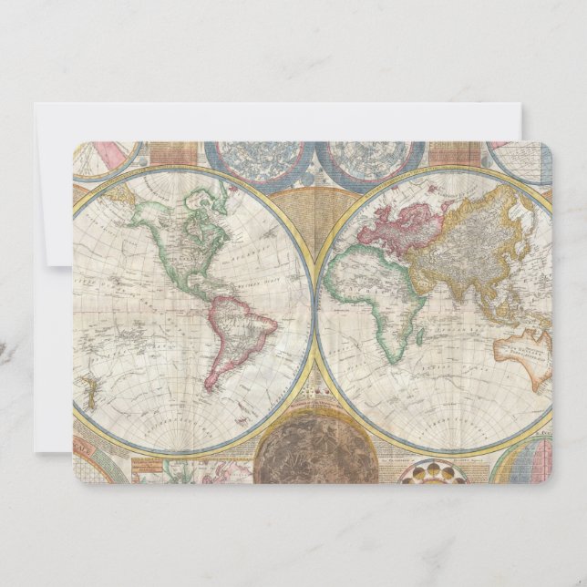CARTE MONDIALE VINTAGE (Devant)