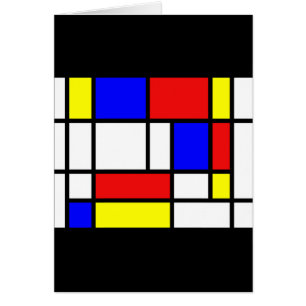 Carte Mondrian - Couleurs principales
