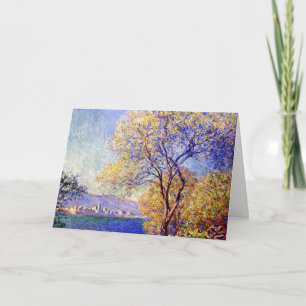Carte Monet, Antibes vue depuis le Salis Garden