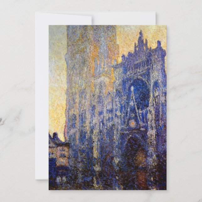 Carte Monet - Cathédrale de Rouen, Effet du matin (Devant)