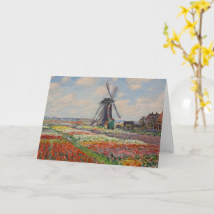 Carte Monet - Champs de Tulipes en Hollande