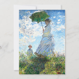 Carte Monet - Femme avec Parasol, Madame Monet