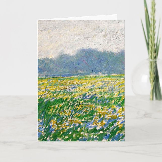 Carte Monet - Iris field at Giverny (Devant)