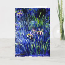 Monet - Irises, célèbre oeuvre florale