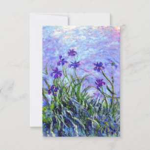 Carte Monet Lilac Irises