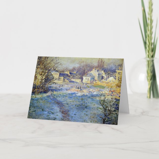 Carte Monet - OEuvre d'art White Frost (Devant)