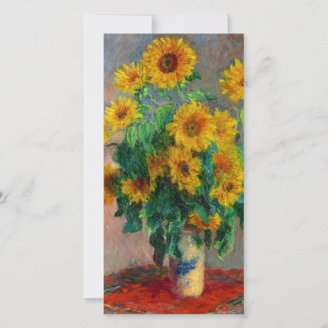 Carte Monet Sunflower (Devant)