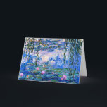 Carte Monet - Water Lilies, 1919<br><div class="desc">Célèbre tableau de Claude Monet : Water Lilies,  1919</div>