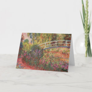Carte MONET Water Lily Pond Water Irises Salutation