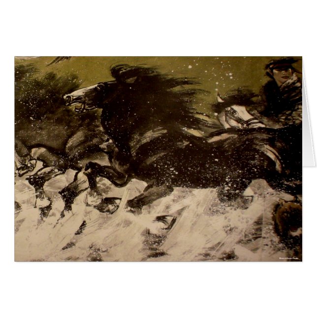 Carte mongole Horseman (Devant horizontal)