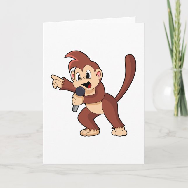 Carte Monkey as Singer with Microphone.PNG (Devant)