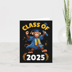 Carte Monkey Senior Cl Of 2025 Graduation Day School Col