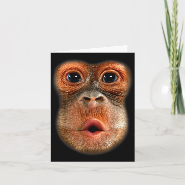 Carte Monkey Stomach Funny Meme Cool Viral Video  (Devant)