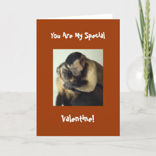 Carte Monkey Valentine