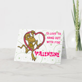 Carte Monkey Valentine