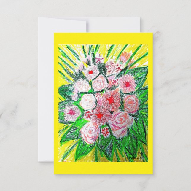 Carte Monochromatique, Rosas, Dianthus caryophyllus,  Ge (Devant)
