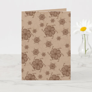 Carte monochrome FTF 5x7 vierge aux tons terreux