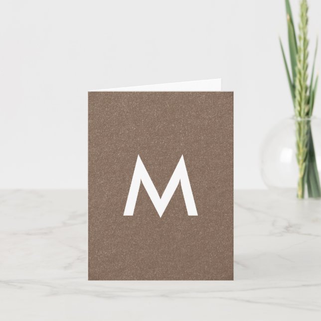 Carte Monogram Lux Paillettes (Devant)
