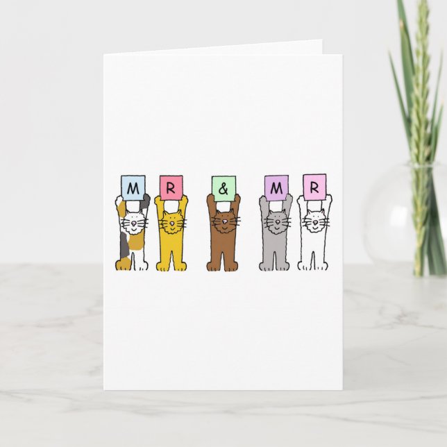 Carte Monsieur et Monsieur le Mariage Félicitations (Devant)