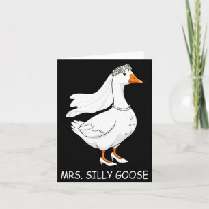 Carte Monsieur Madame Couple Silly Goose Mariage Drôle