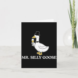 Carte Monsieur marié idiot couple d'oie mariage assorti 
