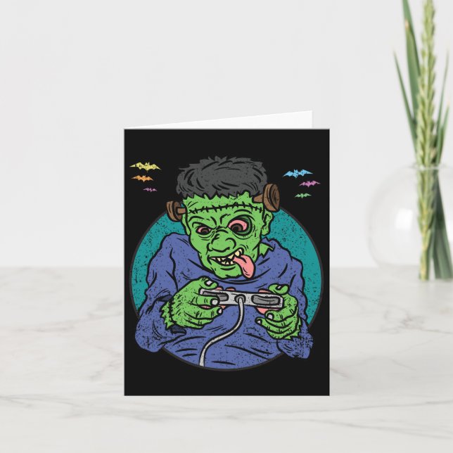 Carte Monster Halloween Costume jeu vidéo Contro (Devant)